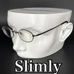 スリムリー（Slimly）　メガネ　度入り　su-183 オーバル　ブラック