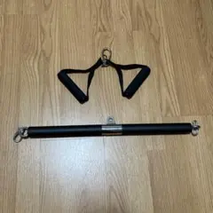 トレーニングバー ラバーグリップ付き