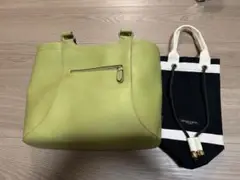 ライムグリーンバッグとSQUARE CIRCLEハンドバッグセット