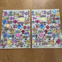 chorion カラフルキャラクタークリアファイル2枚セット