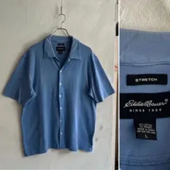00S USA Eddie Bauer カットソー オープンカラーシャツ