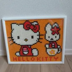 キティ　ビーズアート完成品　スキルミニギャラリー　サンリオシリーズ　ハローキティ