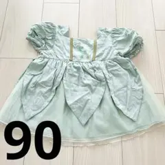 しまむら　ティンカーベル　ワンピース　90