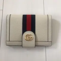 ☆GUCCI☆ グッチ パスケース 二つ折り ホワイト