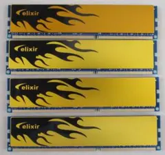 elixir W3U1600HQ-4G 4GB DDR3メモリ（4枚）