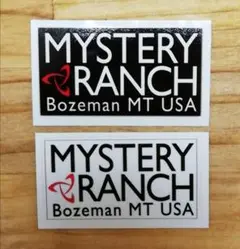ミステリーランチ MYSTERY RANCH ステッカー 2枚セット キャンプ