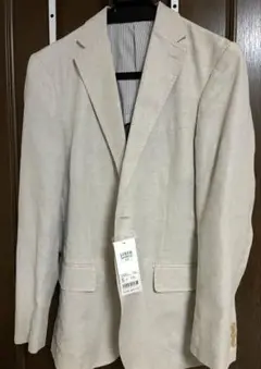 新品 ユニクロ リネンコットン ジャケット UNIQLO S テーラード 難あり