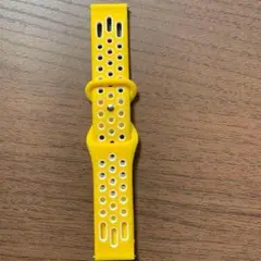 イエロー シリコンバンド 通気孔付き スマートウォッチ ベルト