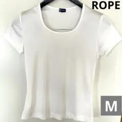rope tシャツ　ROPE 白Tシャツ　レディース　M カットソー　夏服