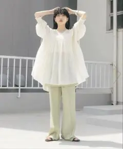 KBF 2wayシャーリングミニワンピース