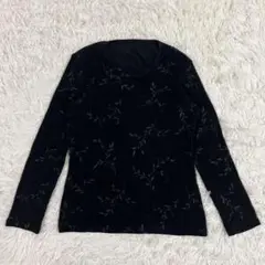 【GIANNI LO GIUDICE】トップス(36)黒/日本製/ビンテージ