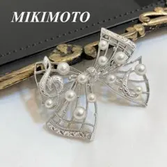 現行品 ミキモト MIKIMOTO Music ブローチ パールブローチ