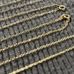 50cmネックレスチェーンのみ ゴールド色 7本