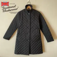 【美品】TraditionalWeatherwear キルティングコート 34