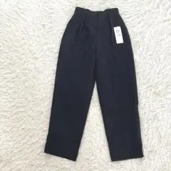 【新品】東京ソワール タック テーパードパンツ ネイビー 近年モデル 9号