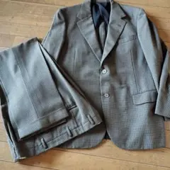 昭和レトロ　チェック柄 スーツ
