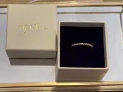 アガット agete k18 ハーフエタニティ ダイヤモンド