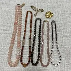 天然石ネックレスセット 5点