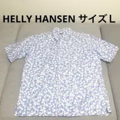 HELLY HANSEN 花柄　BDシャツ　半袖　Lサイズ