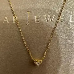 スタージュエリー ミステリアスハート ネックレス K18 0.05ct