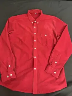 赤いボタンダウンシャツ XXL