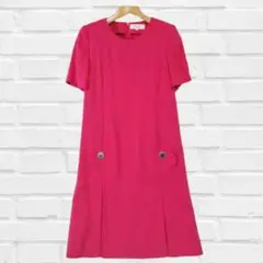Pierre Cardin ピエールカルダン ひざ丈 ワンピース M　b895