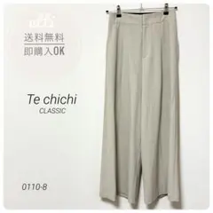 ⭐︎美品⭐︎Te chichi【テチチ】ハイウエストタックワイドパンツ　グレー