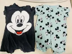 H&M ミッキー　ロンパース　2枚セット