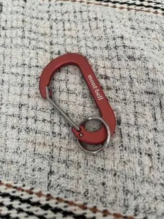 新品未使用 mont-bell キーカラビナ フラットDカン オレンジ