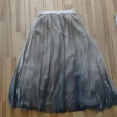 タグ付き新品 グラデーションプリーツロングスカート