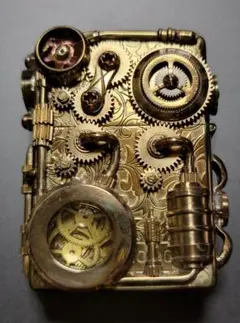新品未使用　ジッポ　スチームパンクゴールド　唐草模様入り　zippo armor 新品未使用 ジッポ スチームパンク ゴールド 模様入り zippo