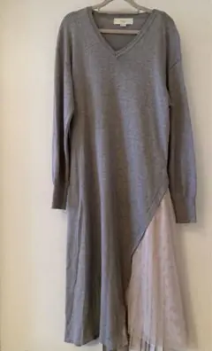 (値下げ) b ming BEAMS グレーニットワンピース