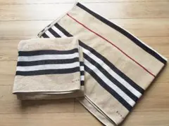 BURBERRY バーバリーストライプ柄コットンハーフケット2枚