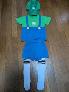 ルイージ コスチューム 100cm帽子付き