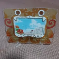 シーサー ガラスフォトフレーム 沖縄