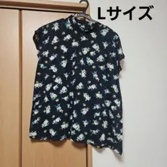 Peter Brook 半袖ブラウス Lサイズ 花柄