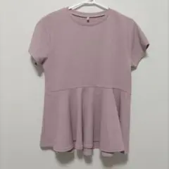 ピンク フレア半袖チュニック ONE SIZE