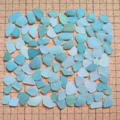 シーグラス ブルー系 100粒