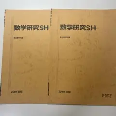 数学研究SH 2019 前期・後期セット