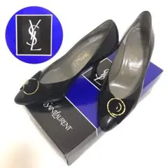 Yves SAINTLAURENT サンローラン パンプス ブラック 35
