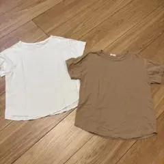 モンミミmonmimiTシャツ2枚セットLサイズ120くらい韓国こどもふく