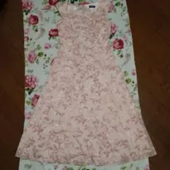 ÉPRISE 花柄刺繍 ノースリーブドレス
