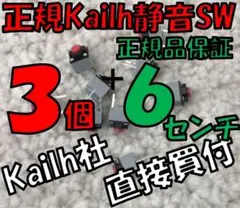 【正規】静音マウス用 Kailh製クリックスイッチ３ケ +６センチ MUTE ④