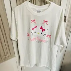 辻希美アンジュシャルム♡キティリボン付 Tシャツ☆Mサイズ☆【新品未使用品】