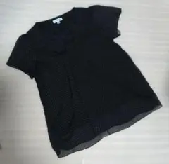 ALPHA CUBIC 半袖 ネック シャツ M ブラック