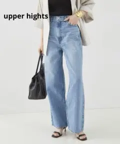 アッパーハイツ THE NIECE　 ハイライズストレートデニムパンツ 24