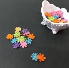 花柄 ワッペン モチーフ ミックス