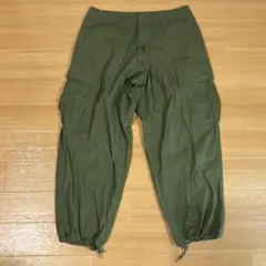 美品 ヒンソン コットンリップストップカーゴパンツ サイズM メンズ オリーブ