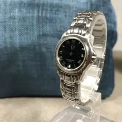 GIVENCHY ジバンシー 腕時計 シルバー ロゴ クオーツ ブラック