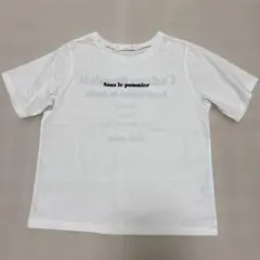 女の子　ホワイト プリント Tシャツ 160cm